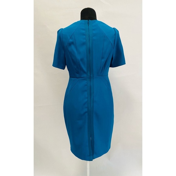 ✨HOST PICK✨ Adrianna Papell Turquoise Structured Sheath Dress - Turquoise Size 8 - Picture 2 of 10